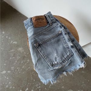 Vintage denim shorts